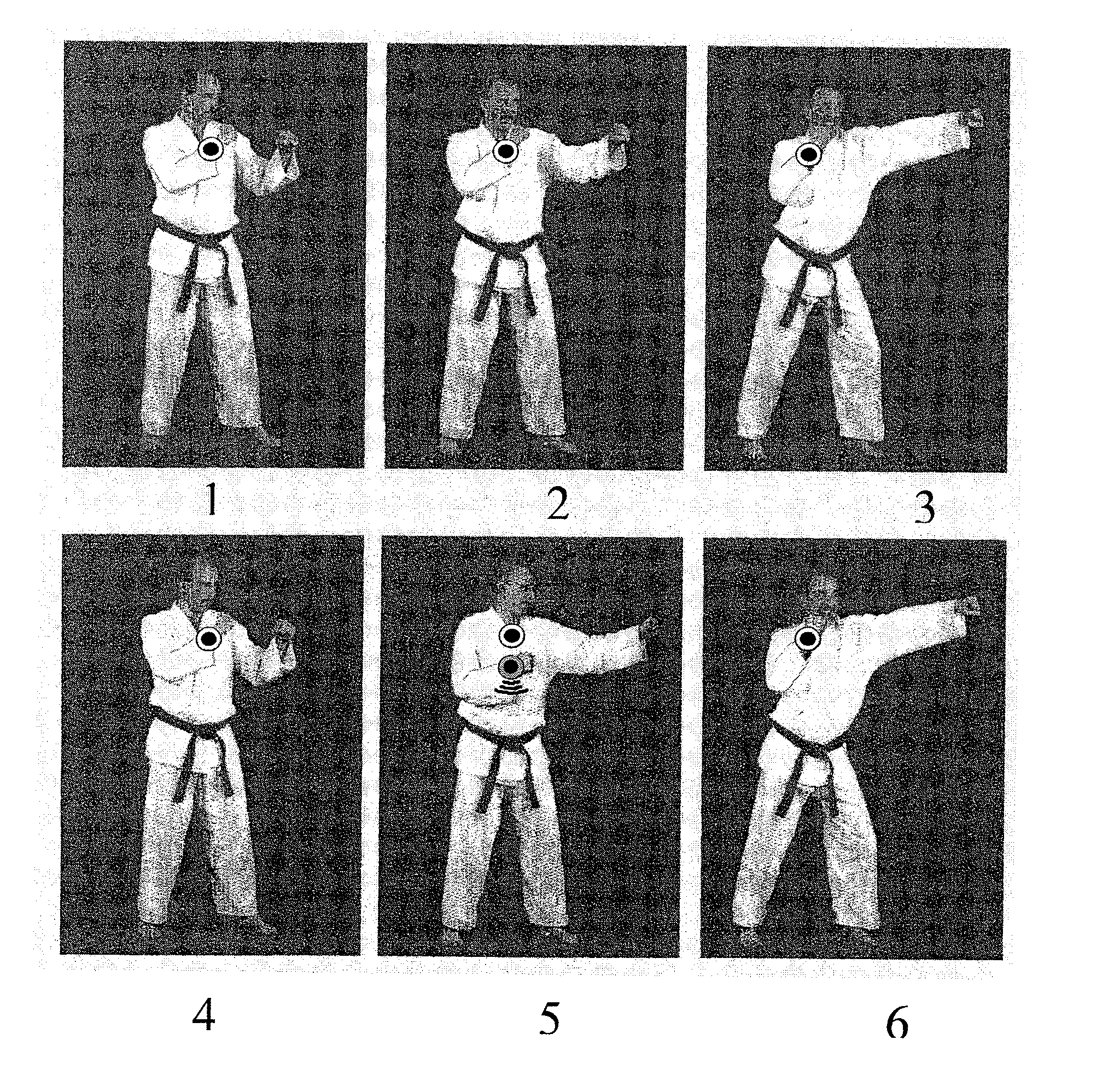 Training method and a device for carrying out said method