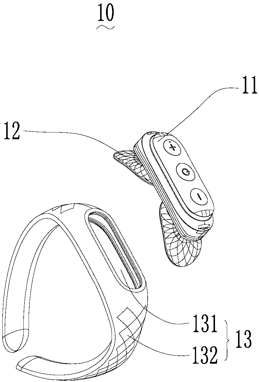 Portable neck massage instrument