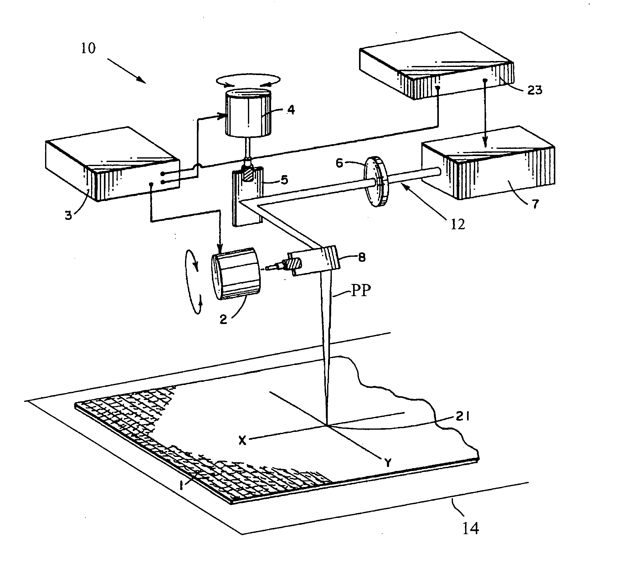 Selectively altering a fiber height in a pile fabric and apparatus