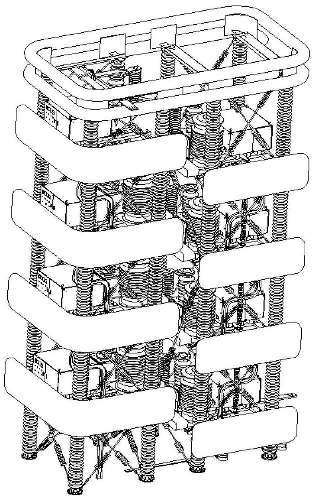 Valve tower of DC circuit breaker