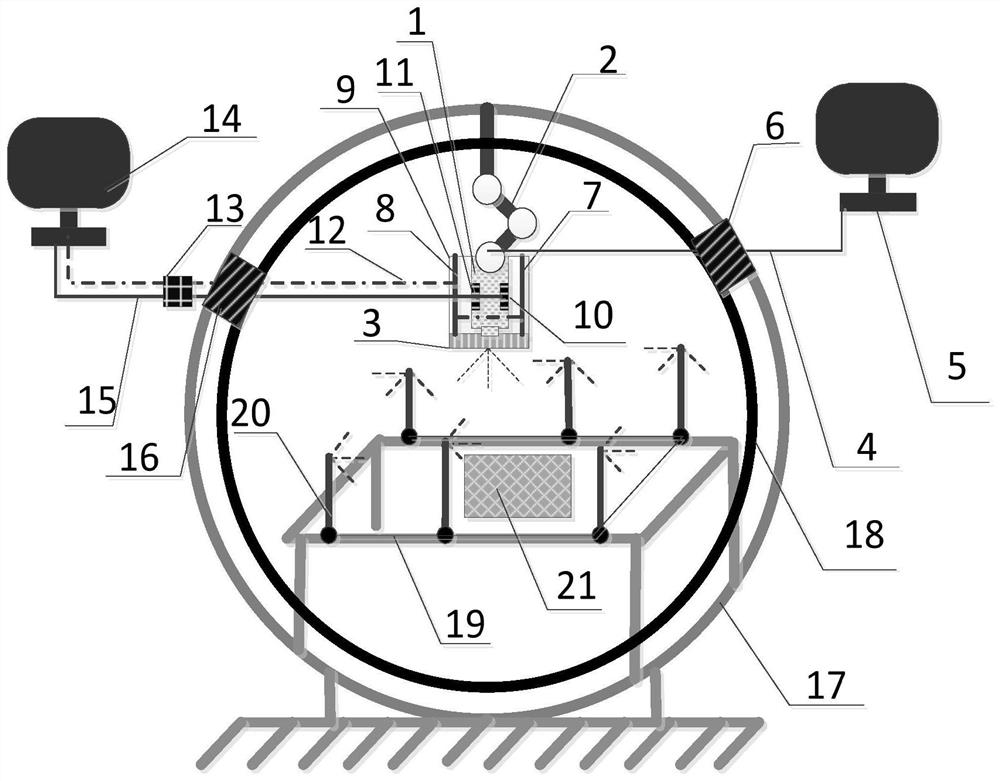 A temperature field measurement system in thermal vacuum test environment