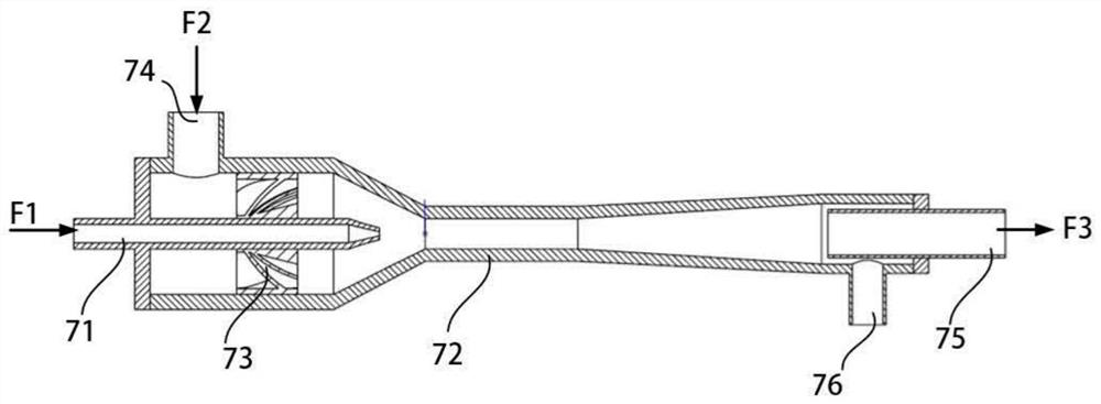 A gas-water separation component, fuel cell hydrogen circulation system and application