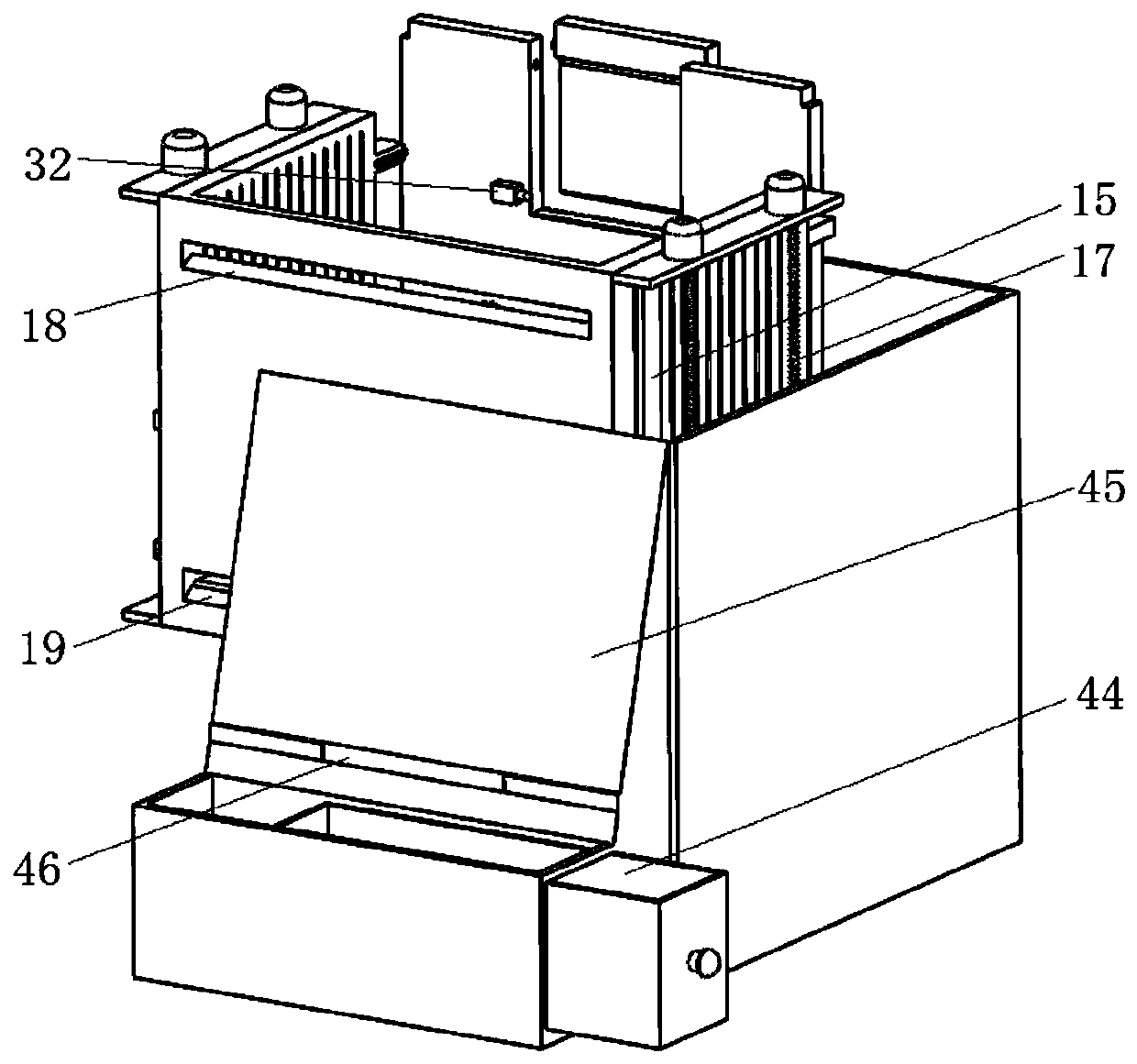 An automatic cleaning cat litter box and its working method