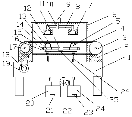 Shaping device for hat production