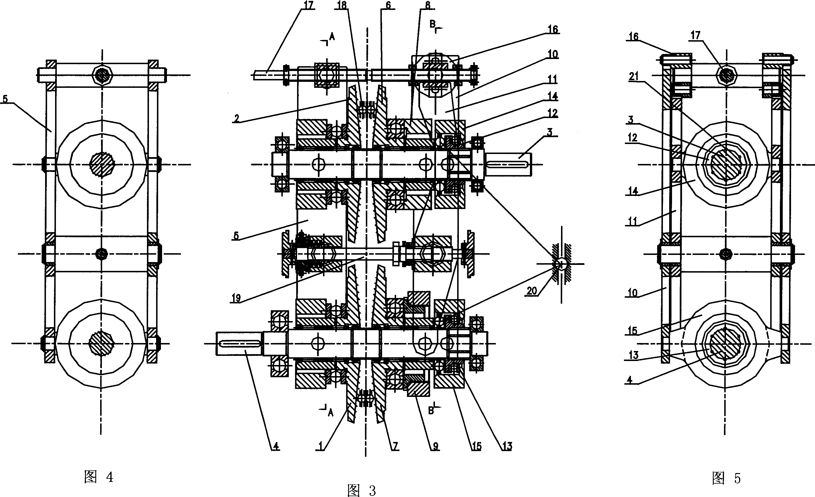 Roller-type step-less speed variator containing shear-like lever plate