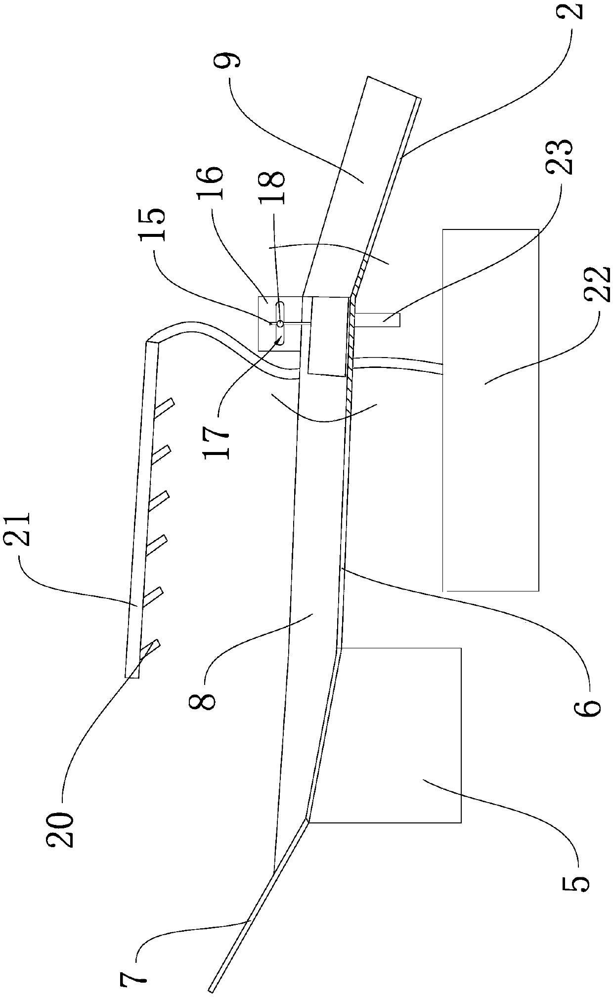 Peeling and seed taking mechanism in snakegourd fruit processing production line