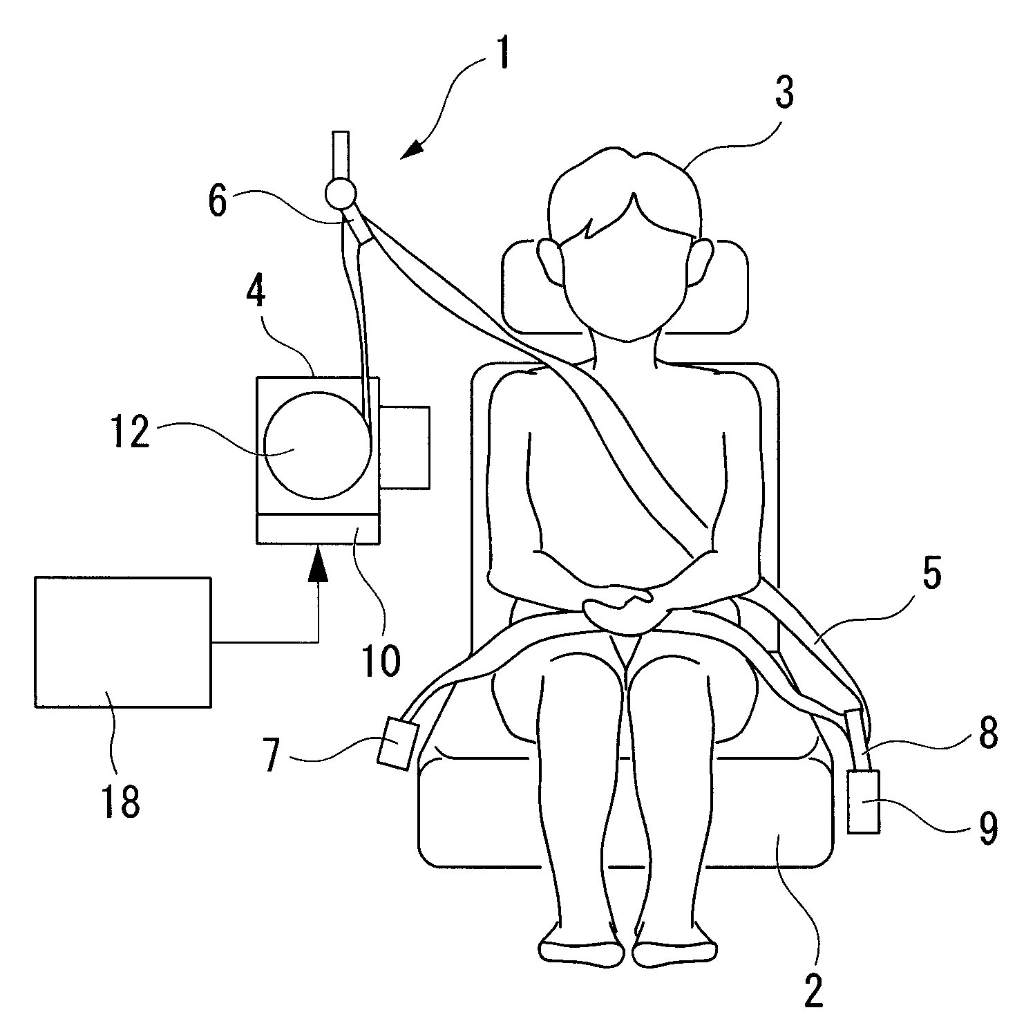 Seatbelt device for vehicle and control method thereof