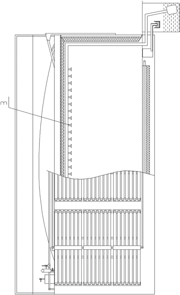 Cold area garage-type dry biogas fermentation system and working method thereof