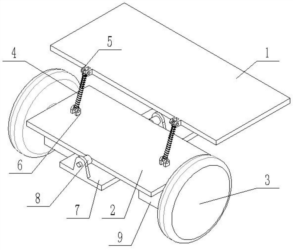 Damping structure for rear wheels of wheelchair