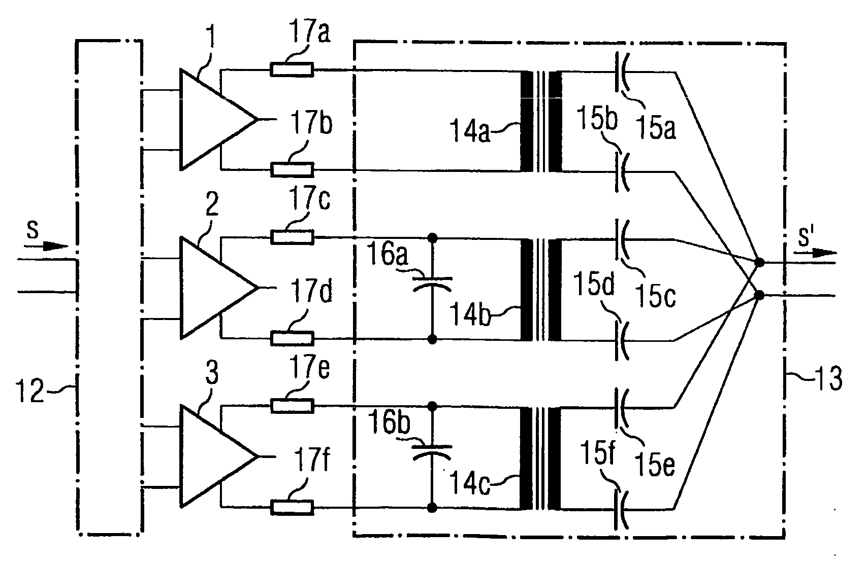 Method and device for producing a transmission signal to be transferred over a transmission path