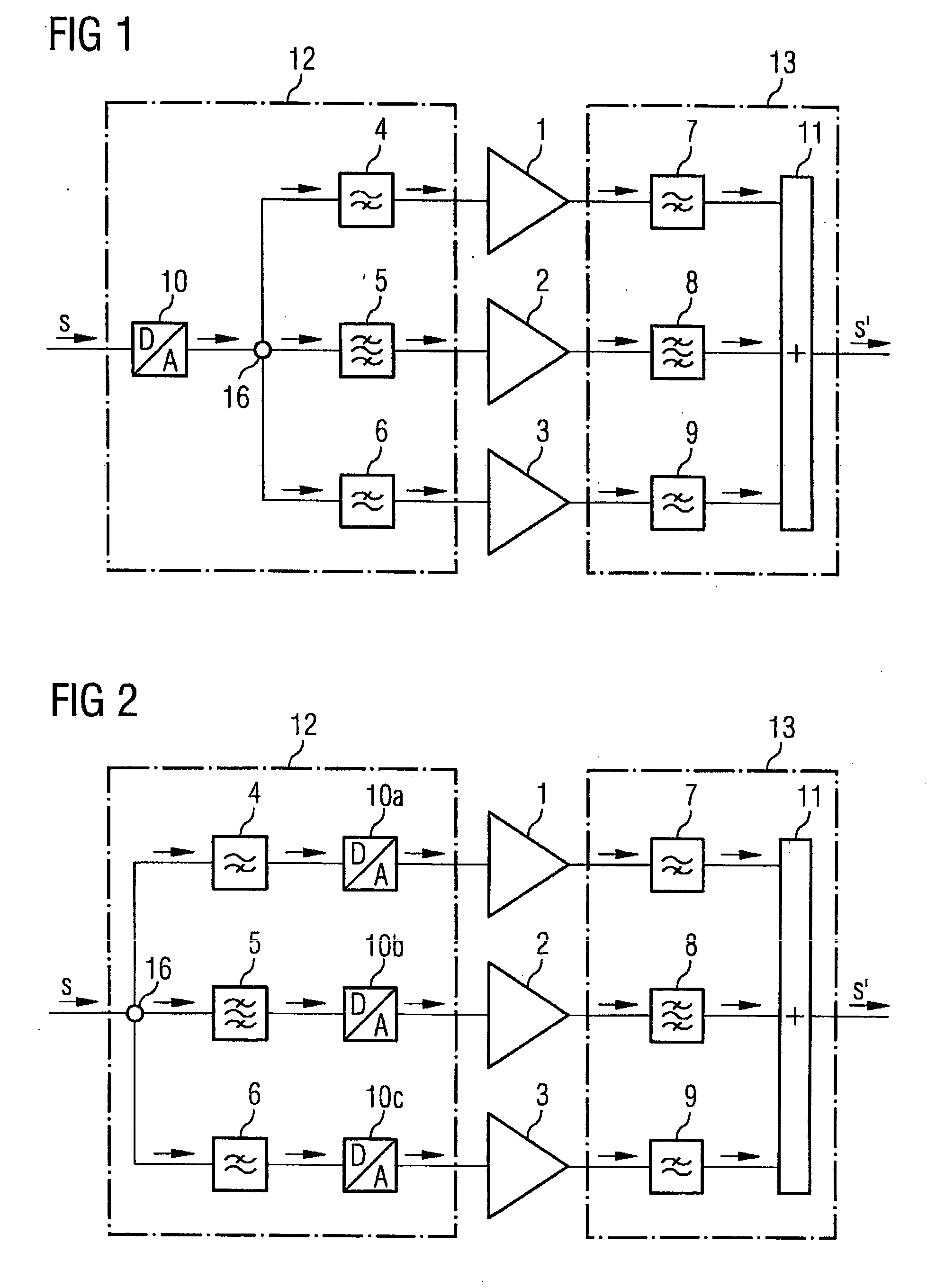 Method and device for producing a transmission signal to be transferred over a transmission path