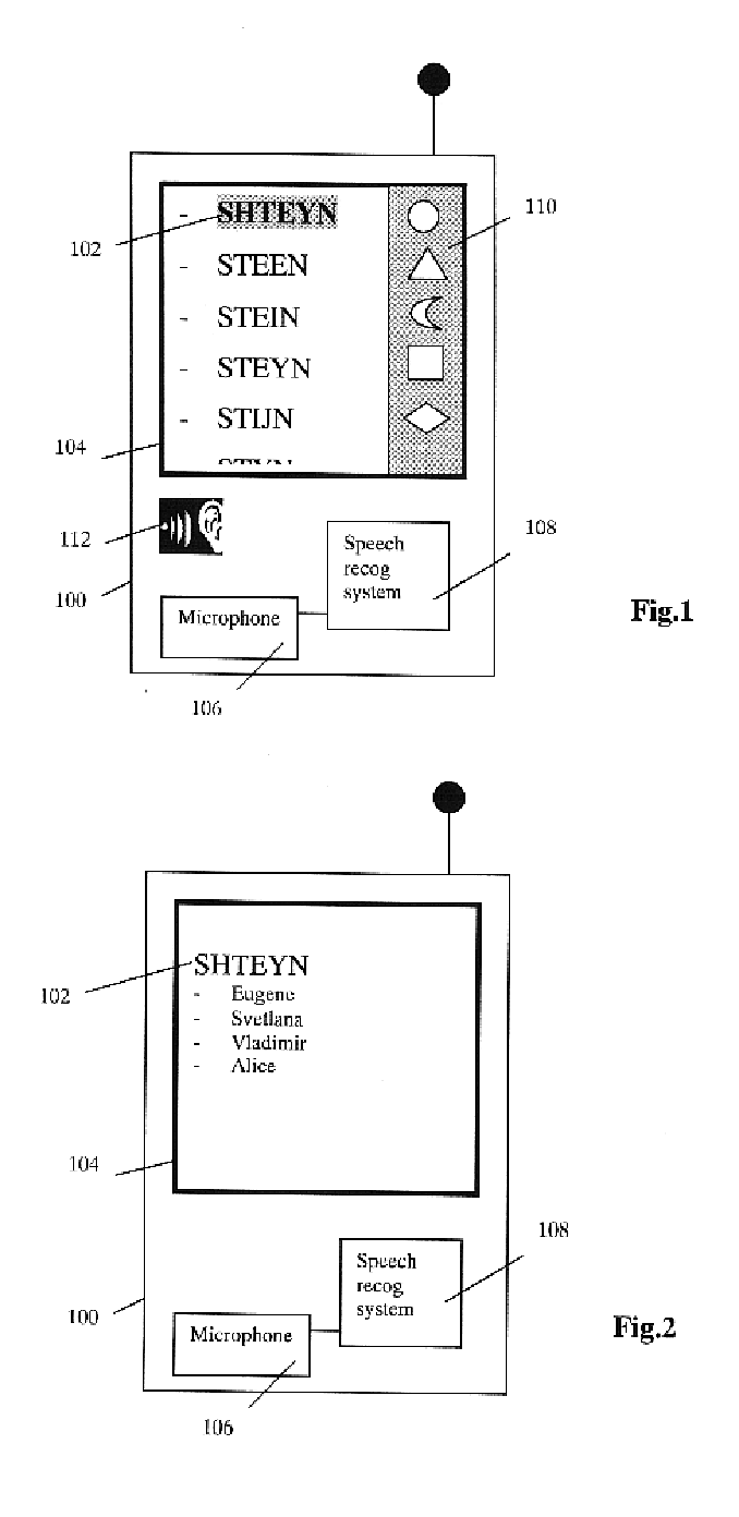 UI with graphics-assisted voice control system