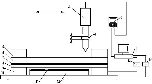 Large-area laser impact spot welding method and device based on nano-particle reinforcement