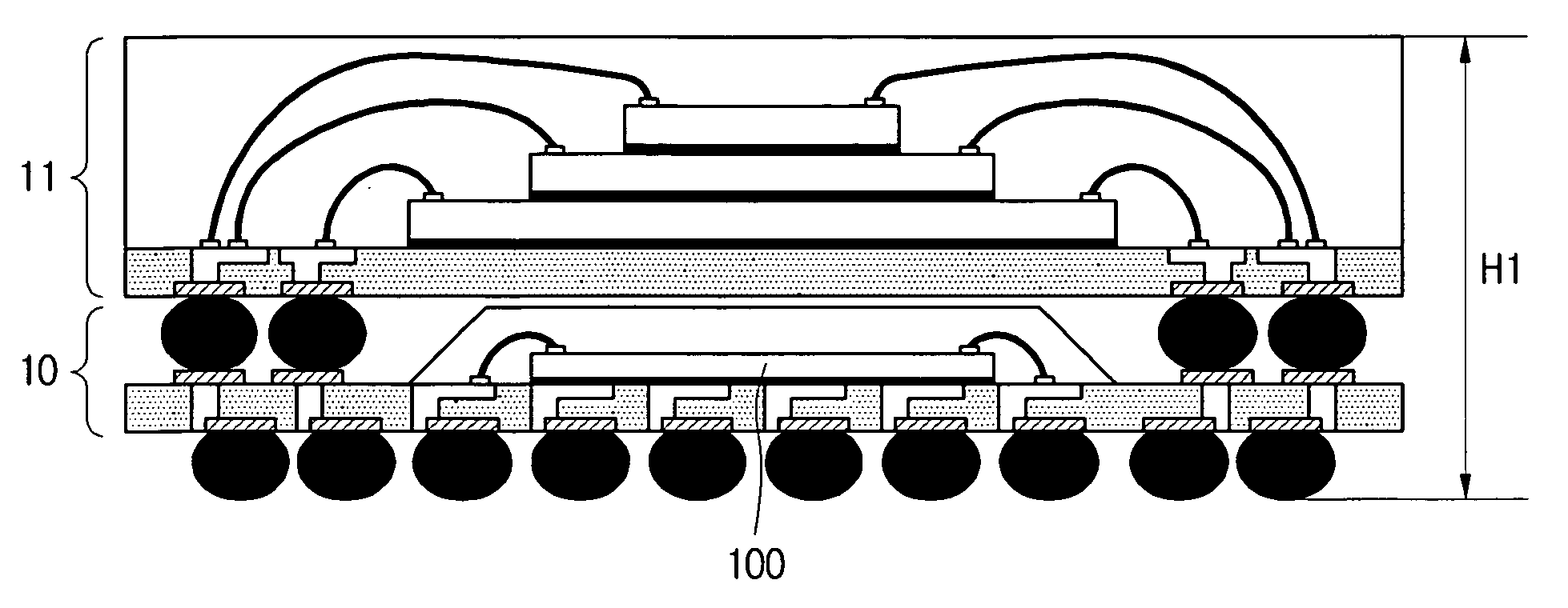 Rigid-flexible printed circuit board for package on package and manufacturing method