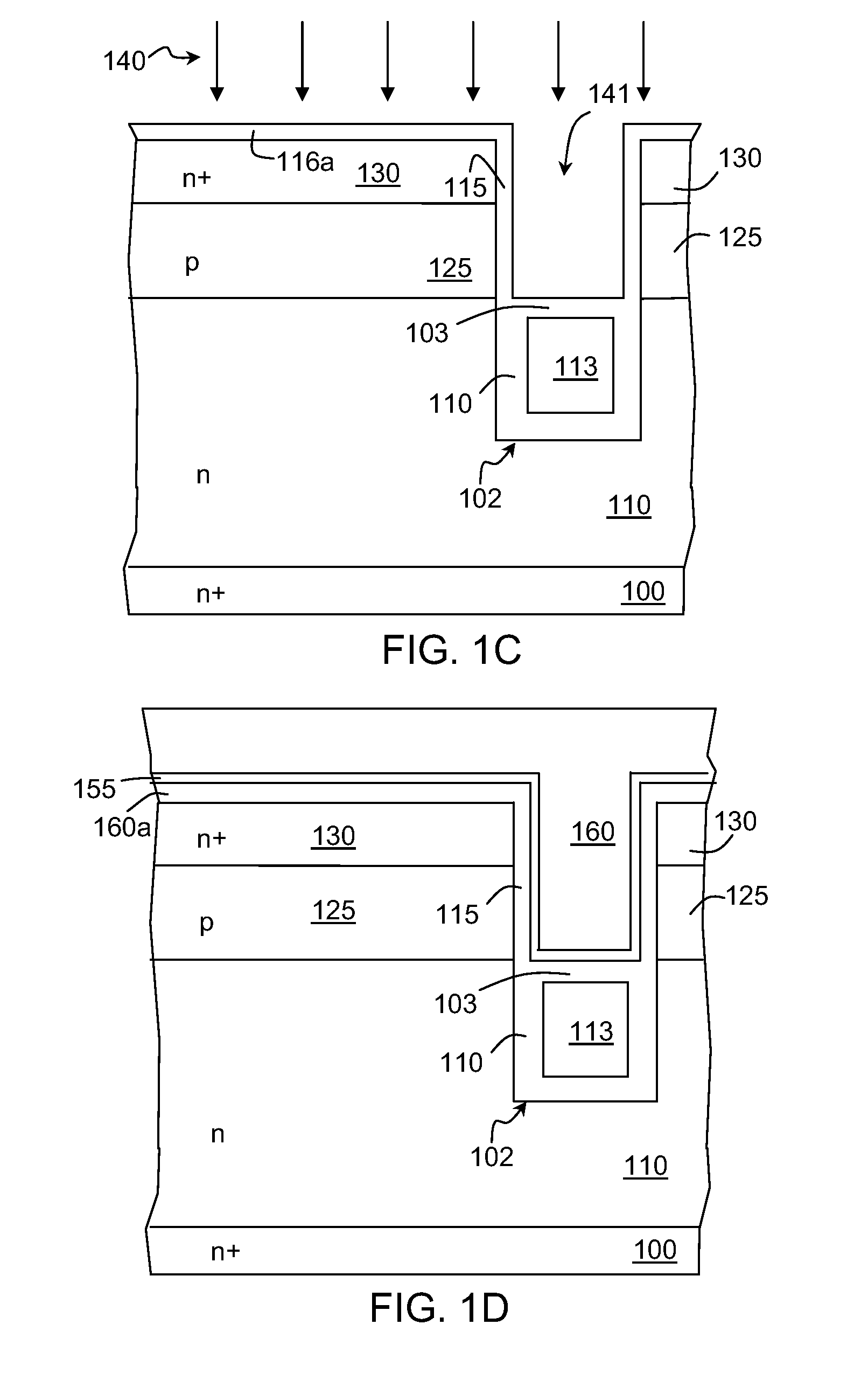 Structure and Method for Forming Trench Gate Transistors with Low Gate Resistance