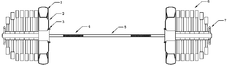 Novel magnetic damping barbell