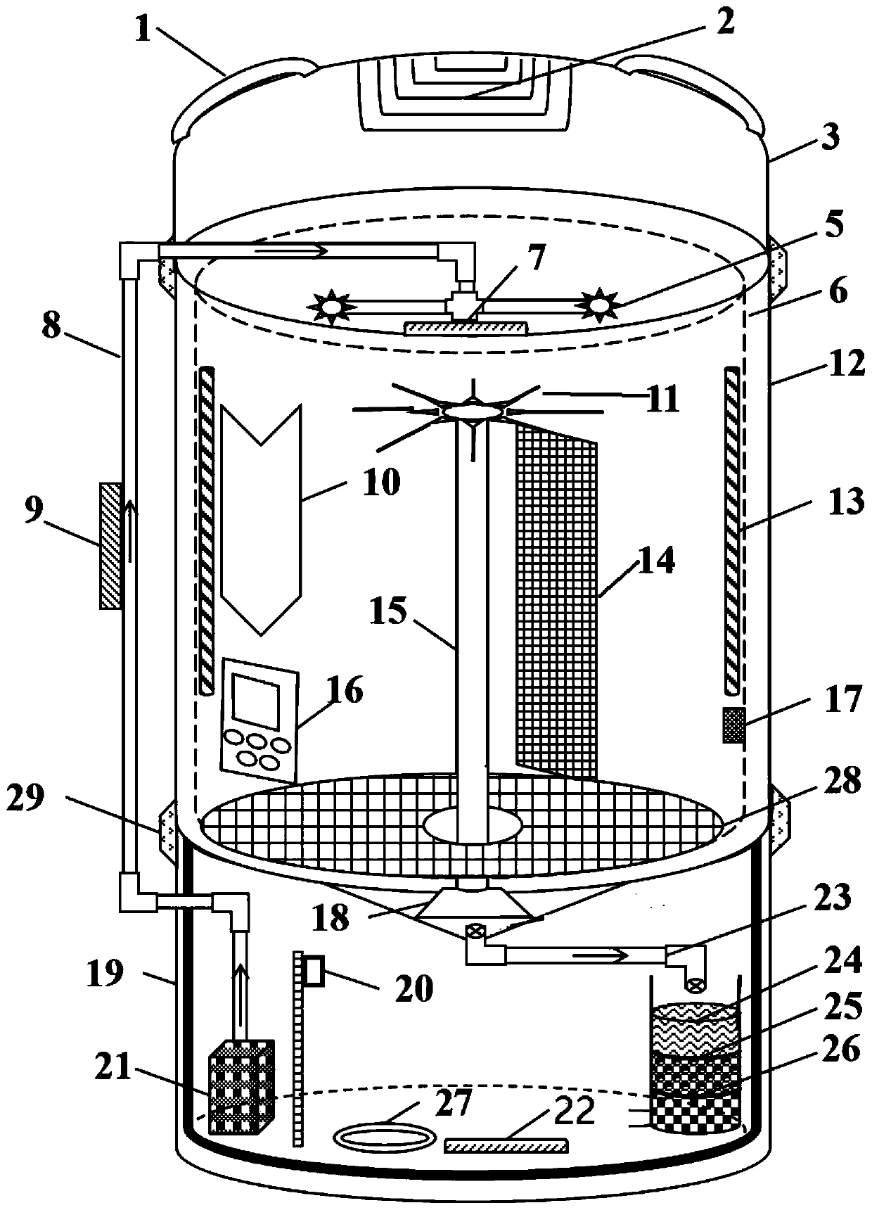 Sticky fish egg hatching device