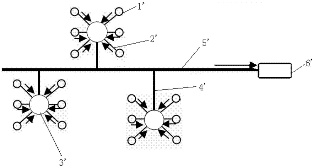 Thin oil ground gathering system