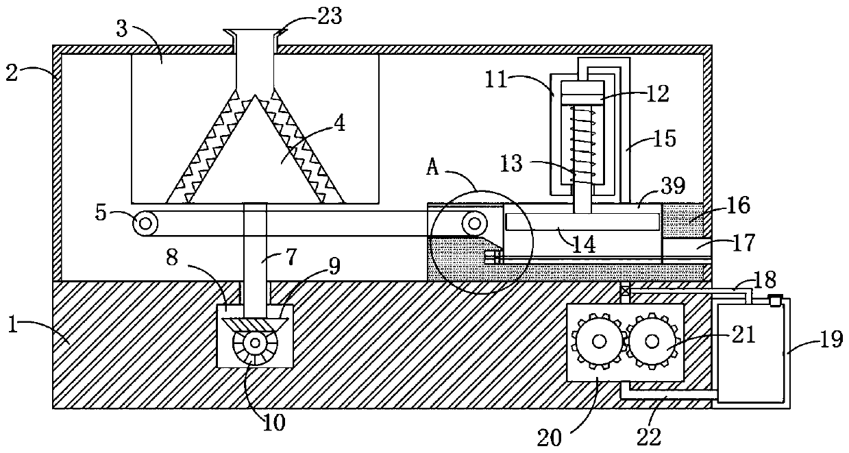 Aluminum profile waste breaking, recycling and lifting device