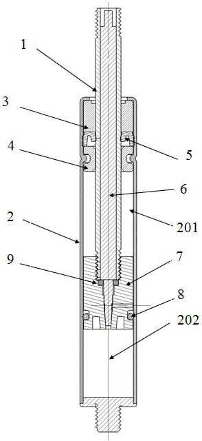 Hydraulic damping device with adjustable damping force