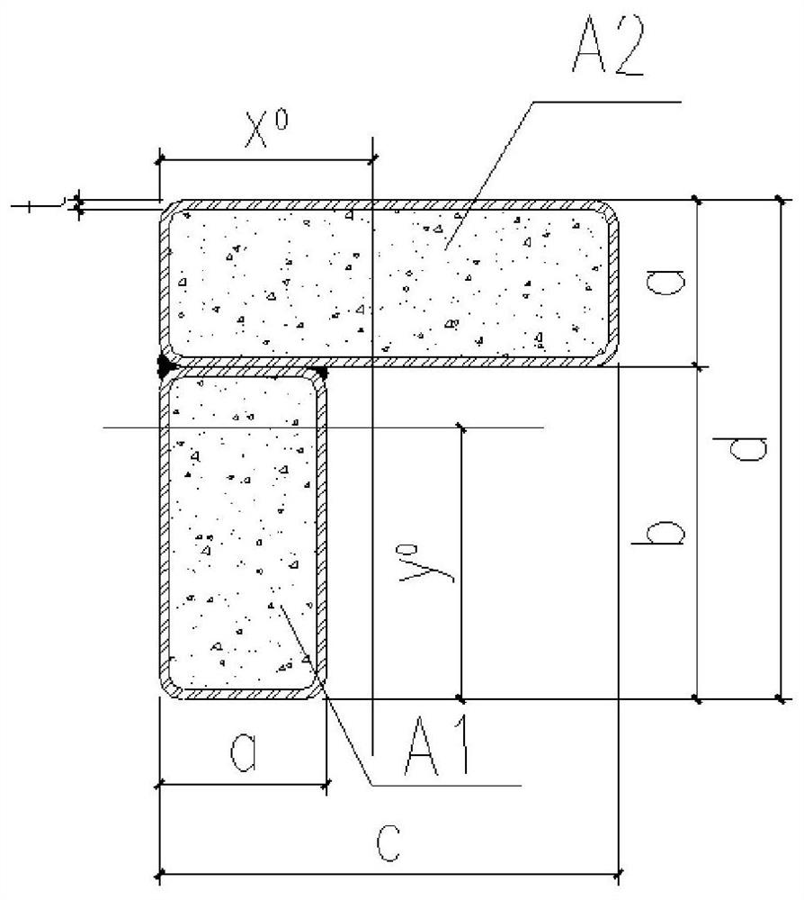 Calculation method, device and terminal of equivalent rectangular section of concrete-filled steel tube special-shaped column