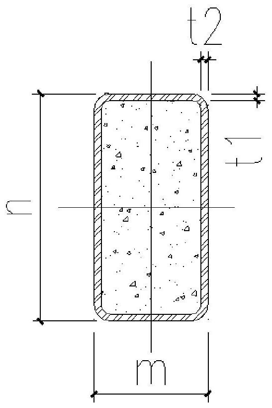 Calculation method, device and terminal of equivalent rectangular section of concrete-filled steel tube special-shaped column