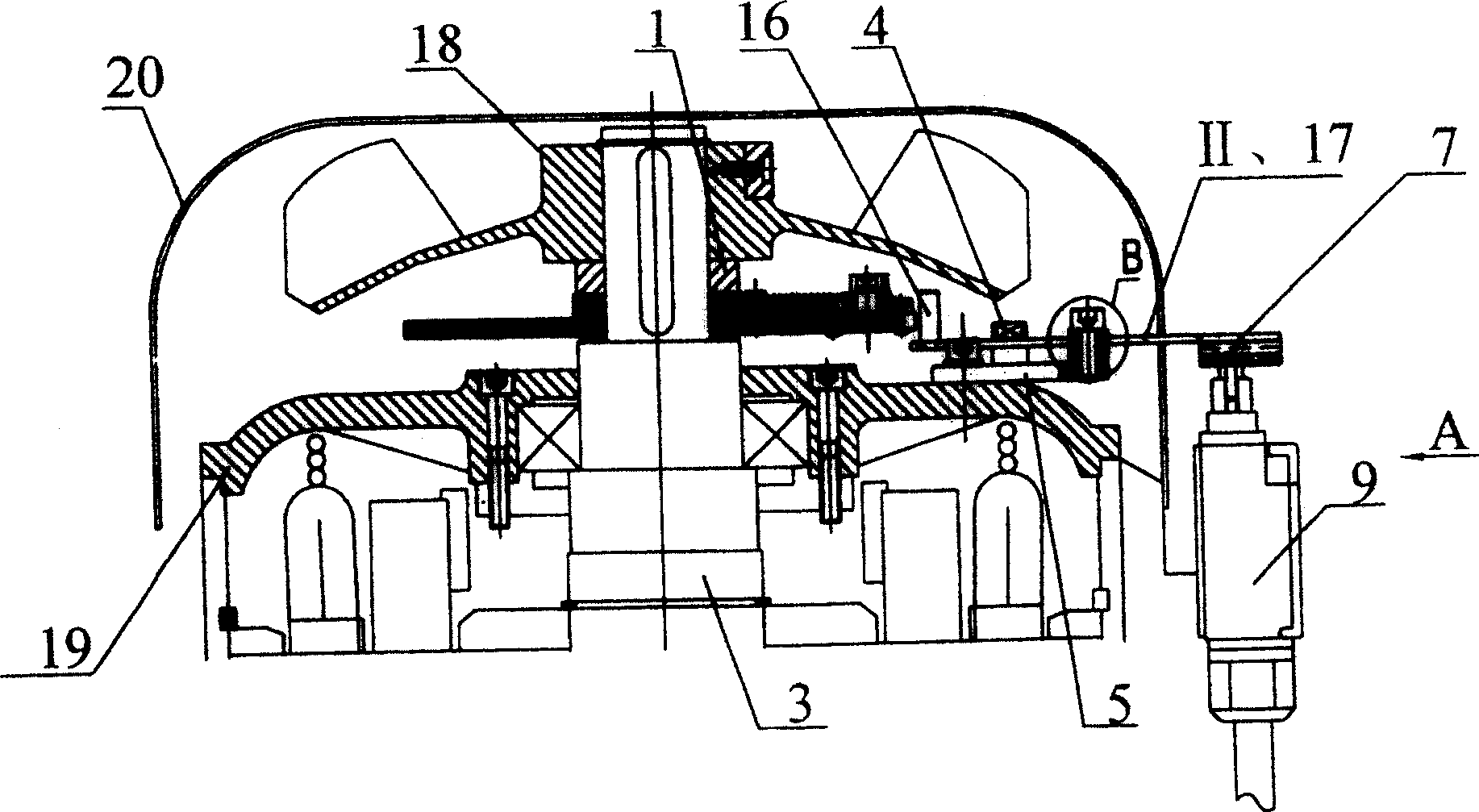 Mechanical overspeed protective device