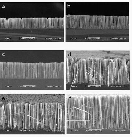 Method for controlling growing lengths of silicon nanowires