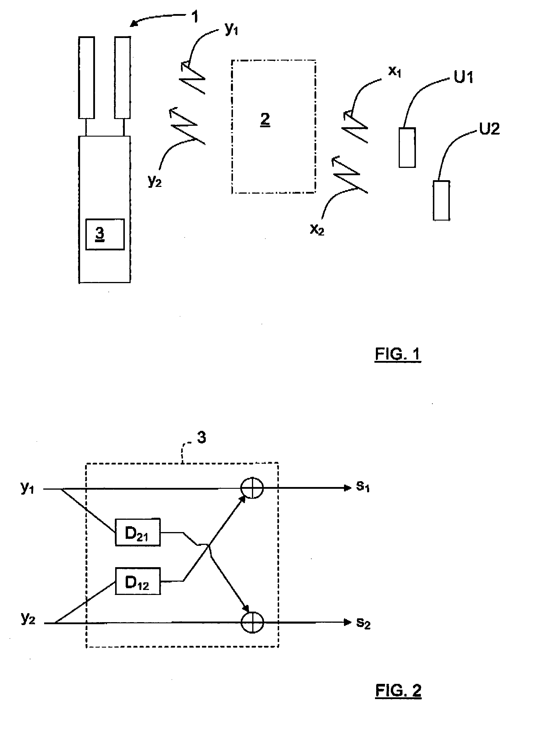 Controllable filter to diagonalize a transmission channel