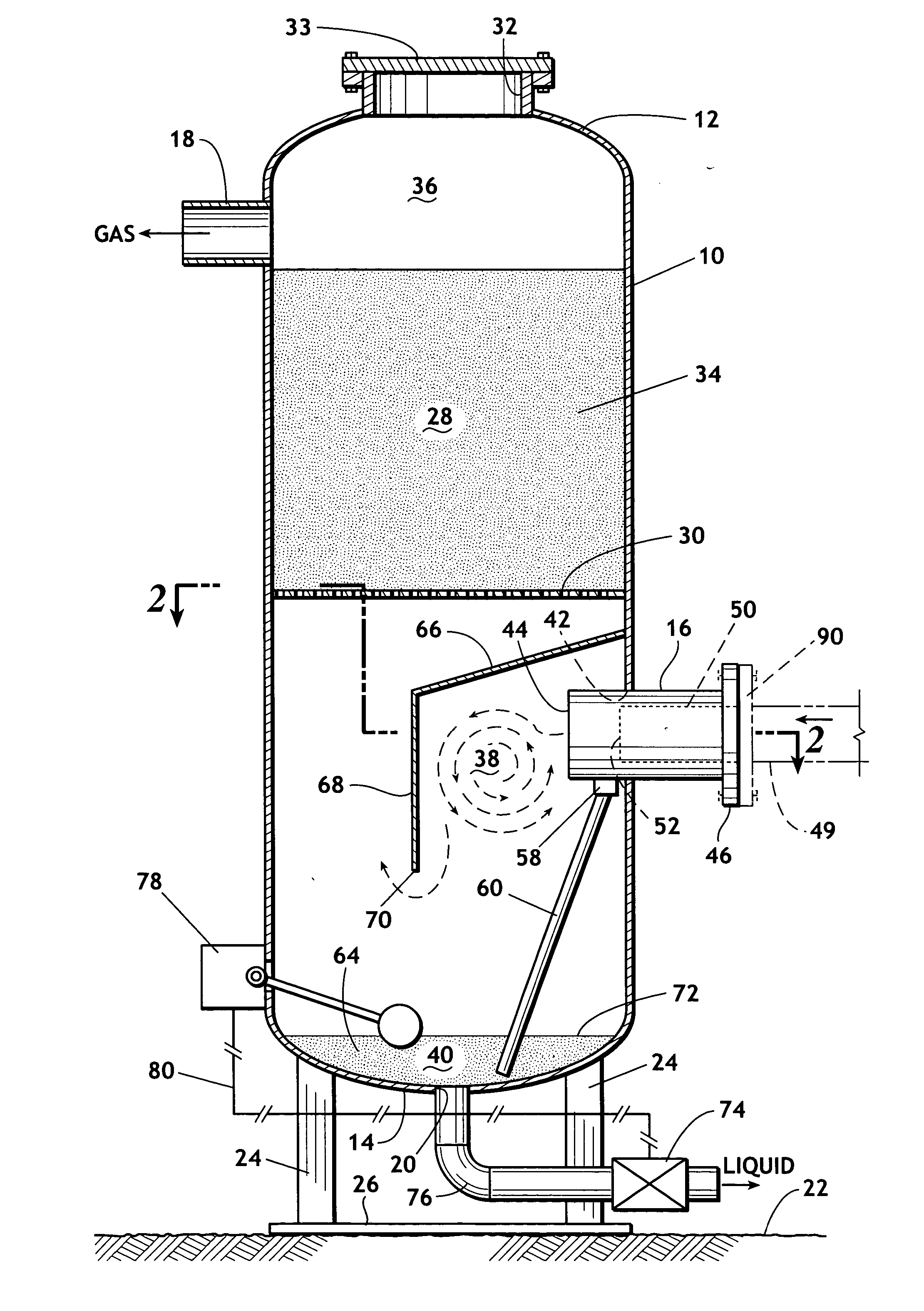 Dehydration of wet gas utilizing intimate contact with a recirculating deliquescent brine