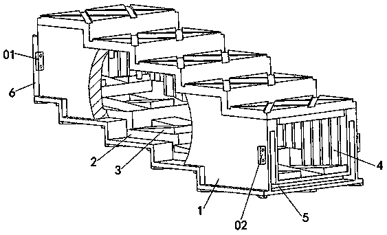 Anti-slip multistage-drop box culvert