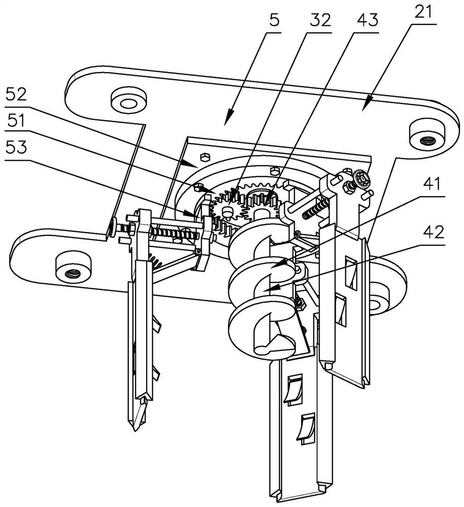 Auxiliary transplanting device for forestry seedlings