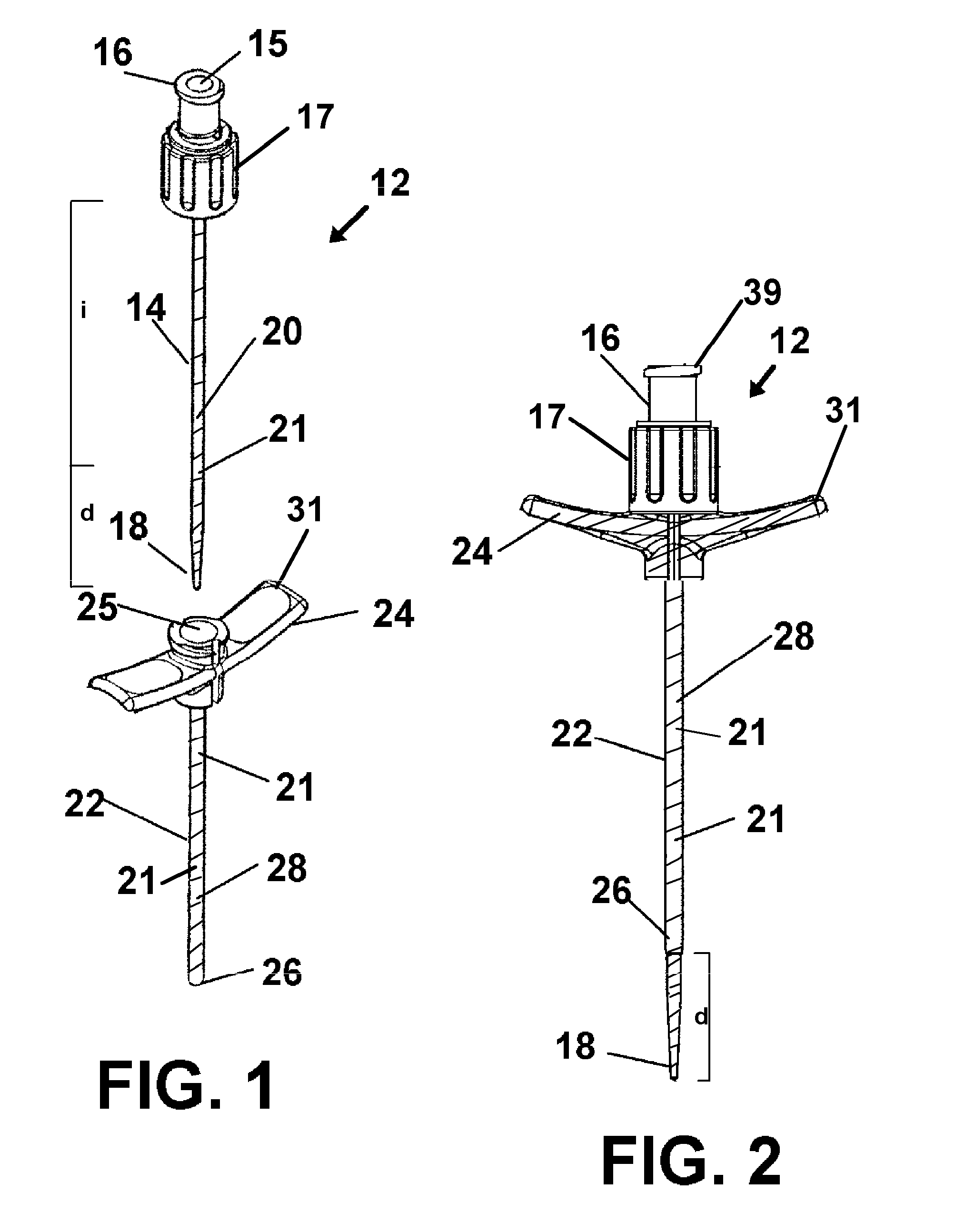 Antimicrobial introducer and needle