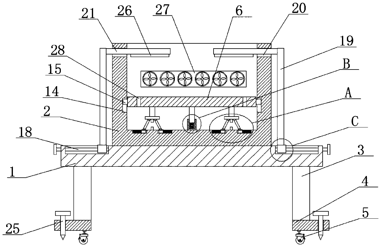 Damping structure of mine electromechanical equipment