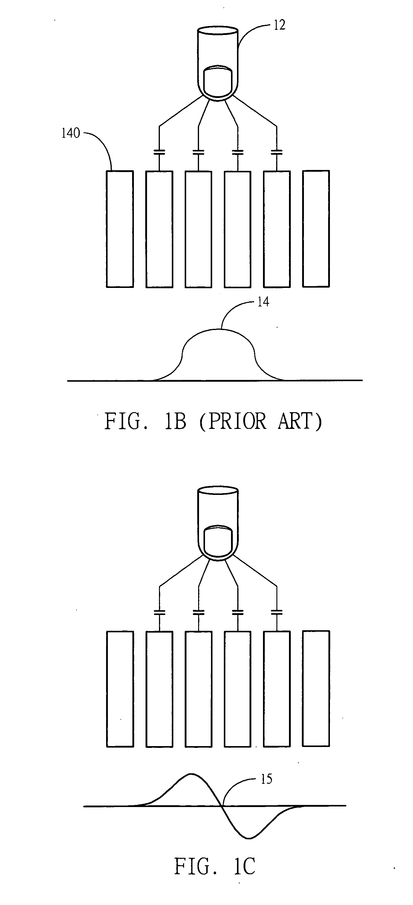 Method and device for determining a touch or touches