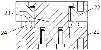 Sand core fin removing device