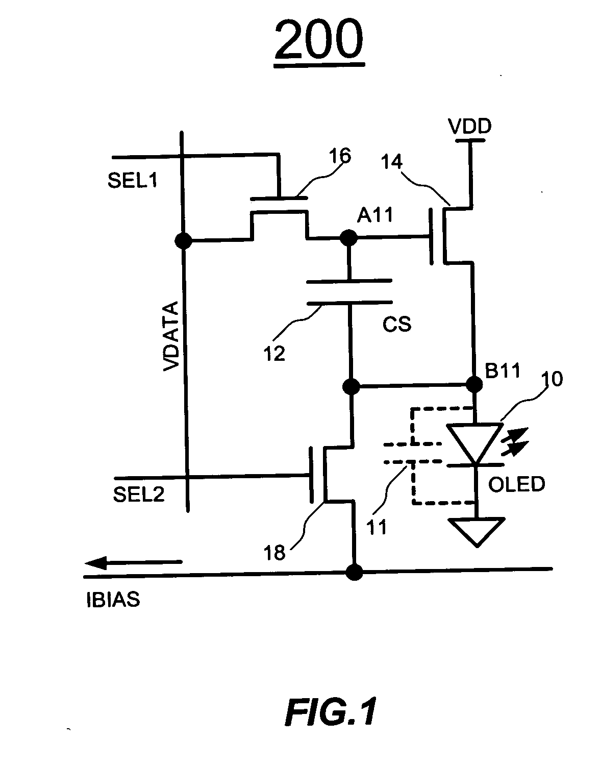 System and driving method for active matrix light emitting device display