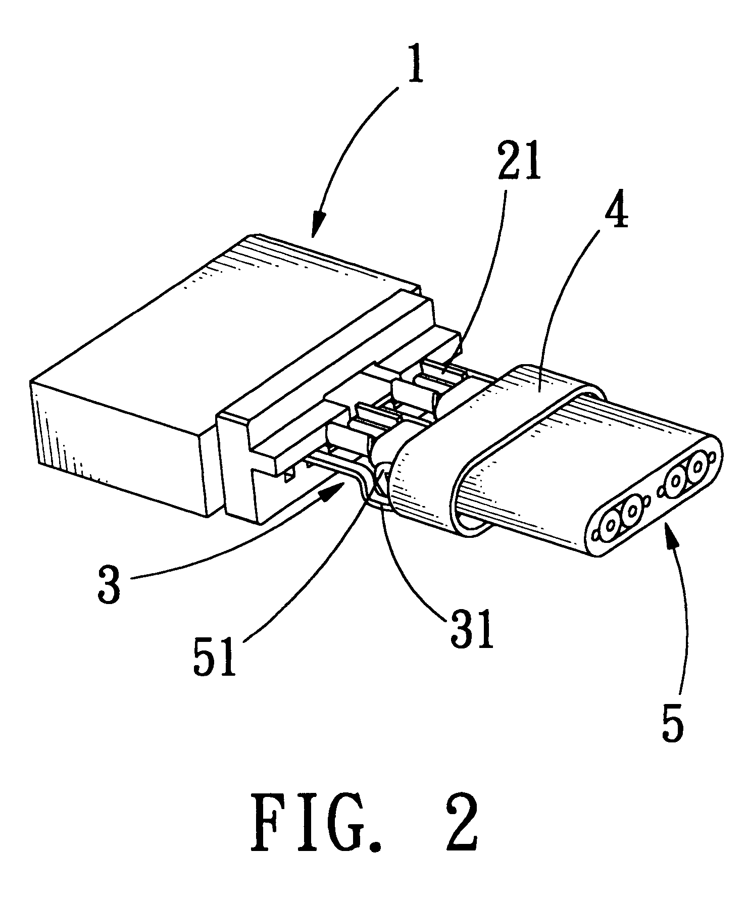 Grounding structure of an electrical connector