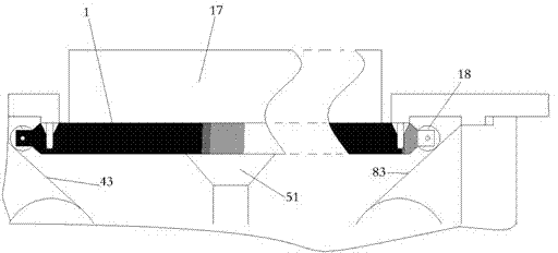 Solar panel installation assembly comprising vacuum chuck head with in-plane double flexible seal strips