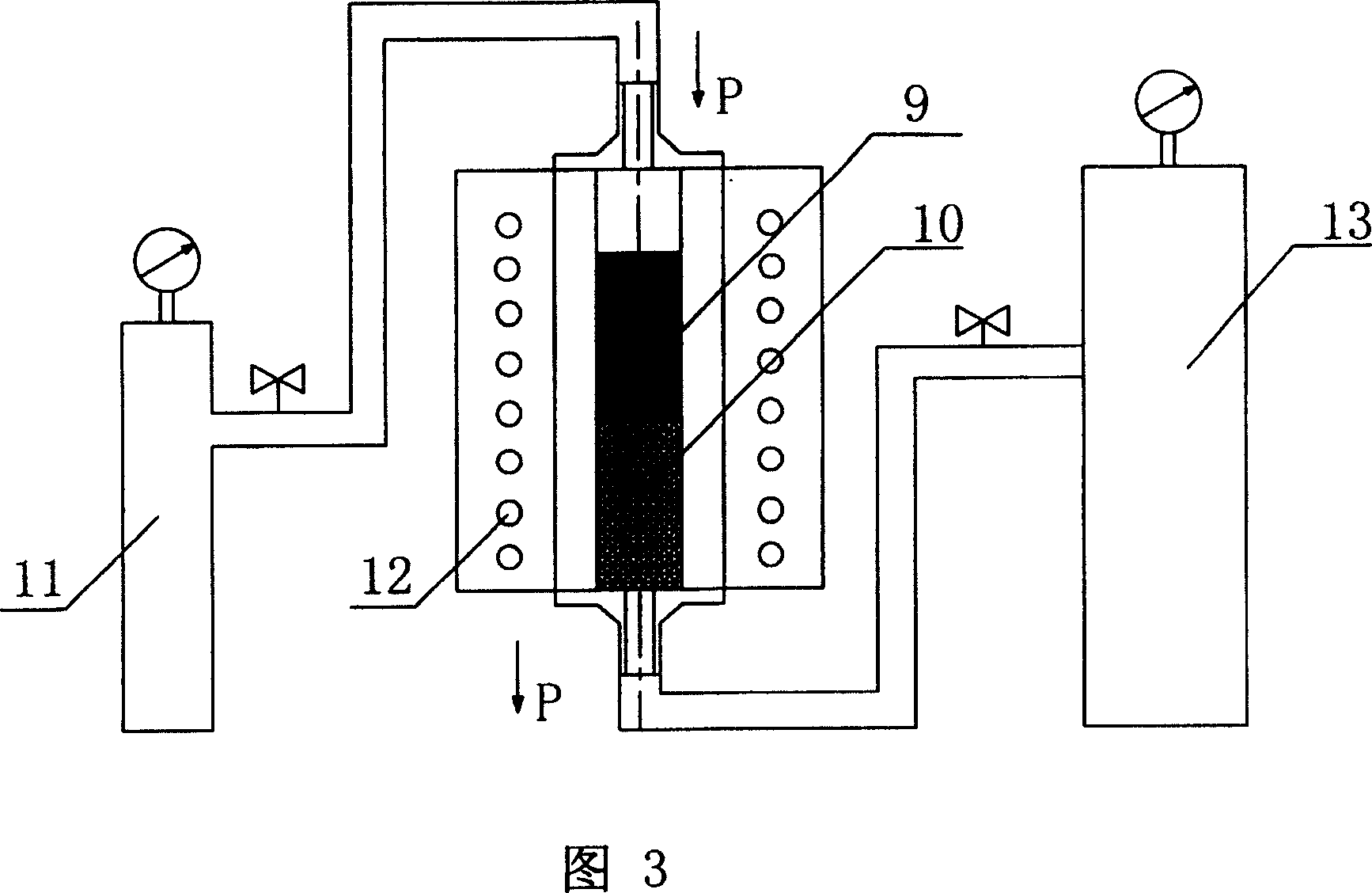 Method and apapratus for preparing network ceramic skeleton reinforced metal-base composite material