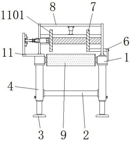 Conveying equipment with clamping structure for automobile part automatic machining