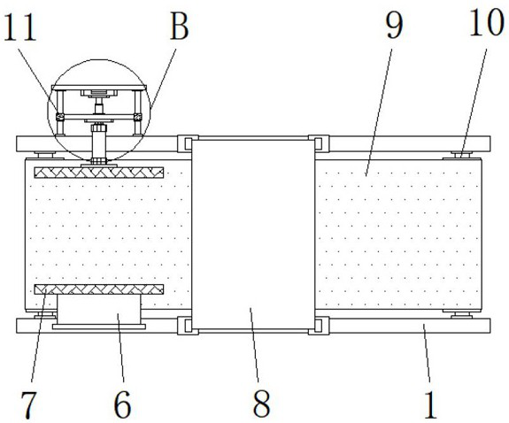 Conveying equipment with clamping structure for automobile part automatic machining