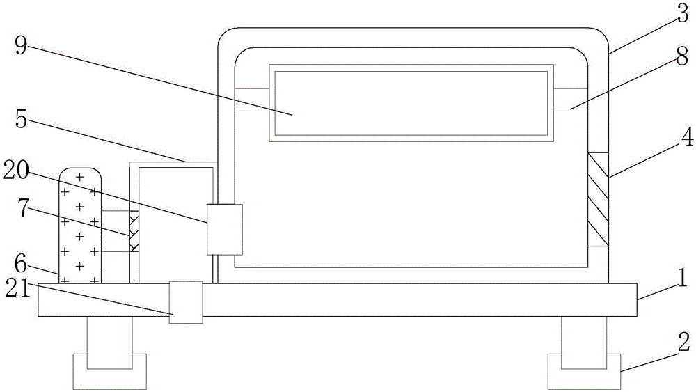 Electric communication equipment case with efficient cooling function