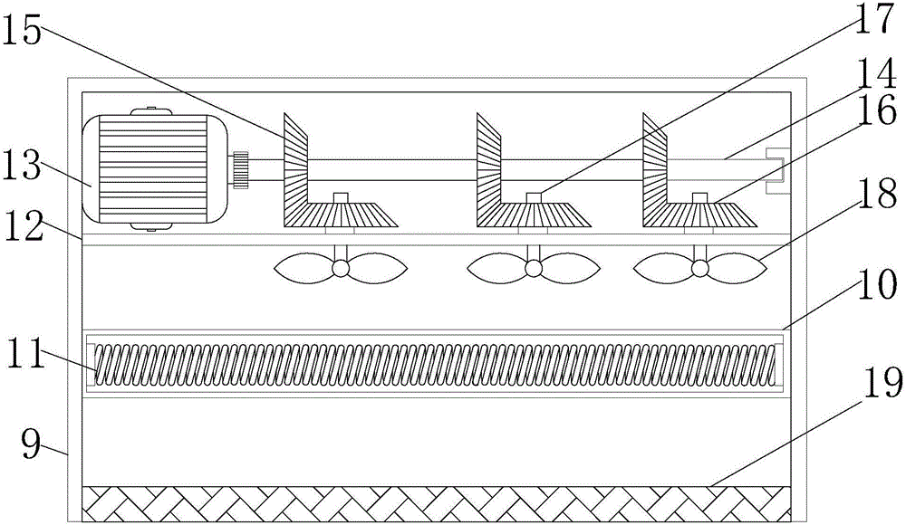 Electric communication equipment case with efficient cooling function