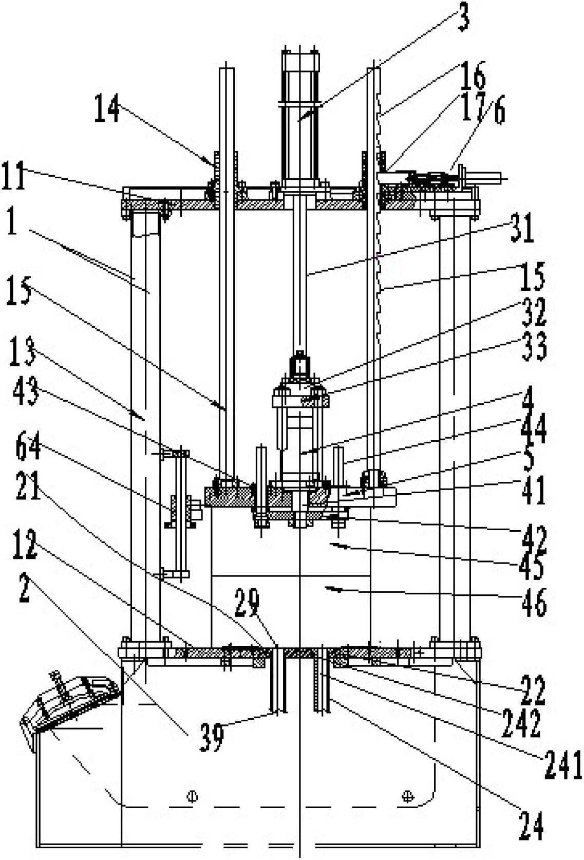 Method for low-pressure casting thin-wall long-sized castings and equipment used by same