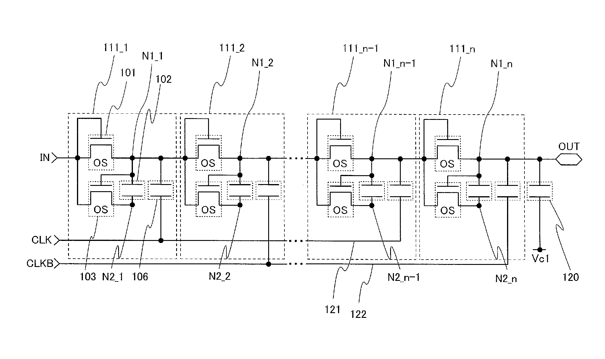 Boosting circuit and RFID tag including boosting circuit