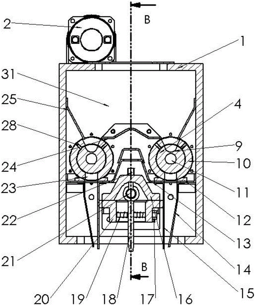 Self-powder-storing selective laser melting powder supplying flexible bidirectional non-redundancy powder laying device