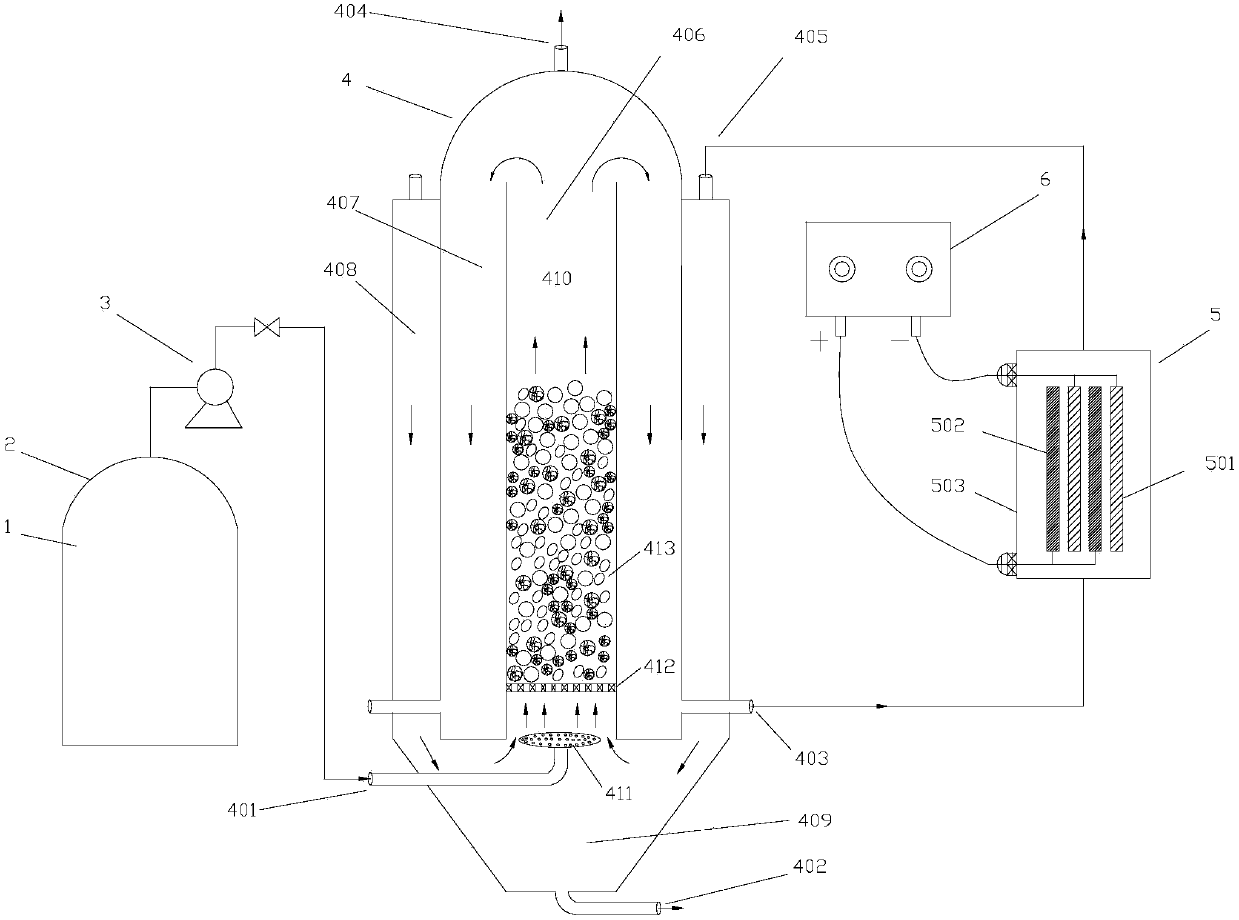 External circulation type electrochemical sewage treatment plant deodorizing system and method