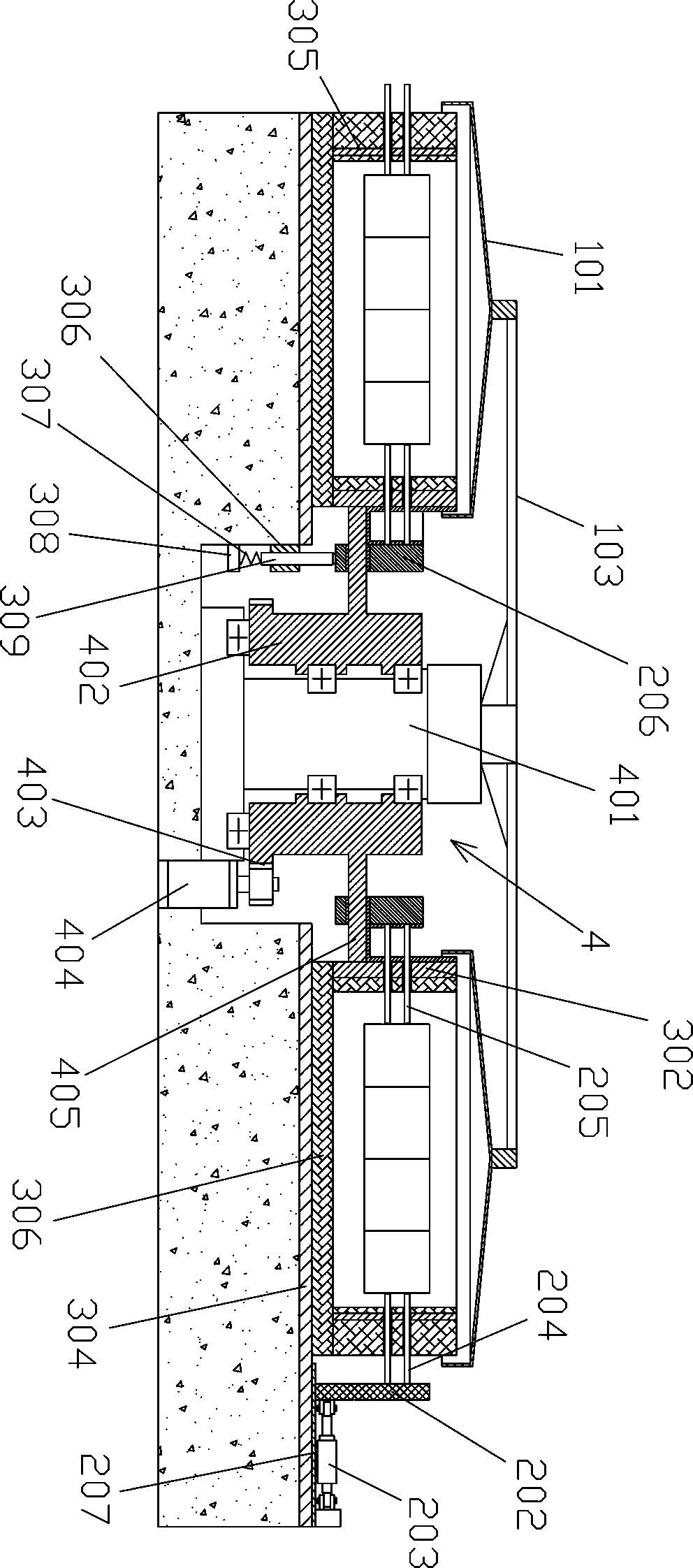 Turntable continuous graphite tube graphitization furnace and method for graphitizing a graphite tube