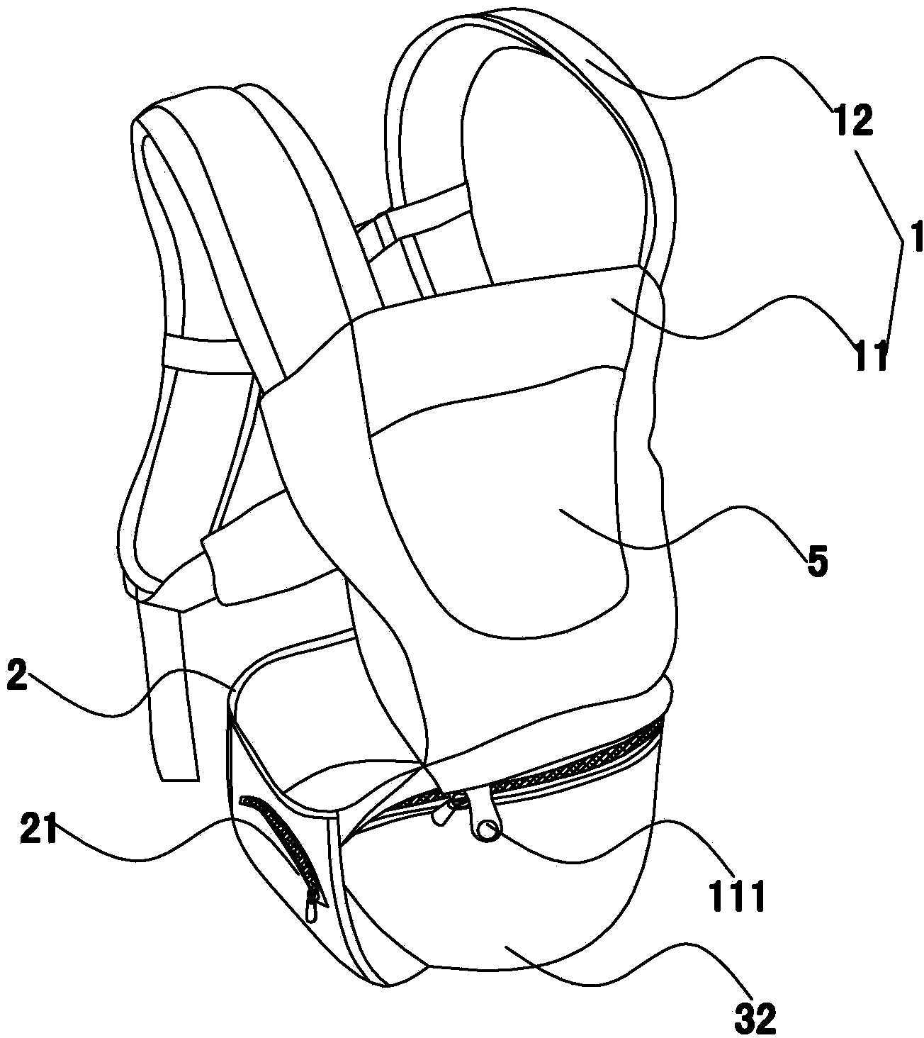 Baby holding waist stool